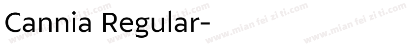Cannia Regular字体转换